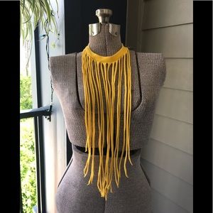 Fringe T-shirt necklace